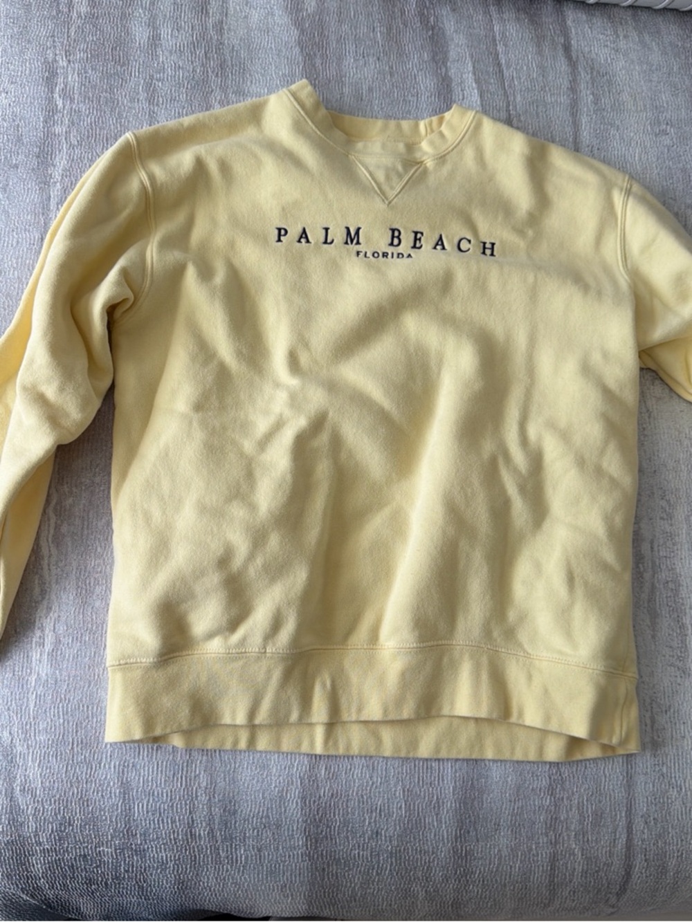 Gear For Sports Palm Beach Pale Yellow Crewneck Sweatshirt